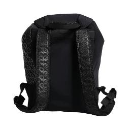 Black Neoprene Nylon DG Logo School Backpack Bag