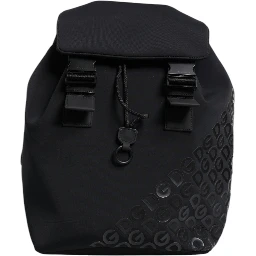 Black Neoprene Nylon DG Logo School Backpack Bag