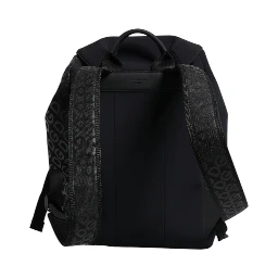 Black Neoprene Nylon DG Logo School Backpack Bag