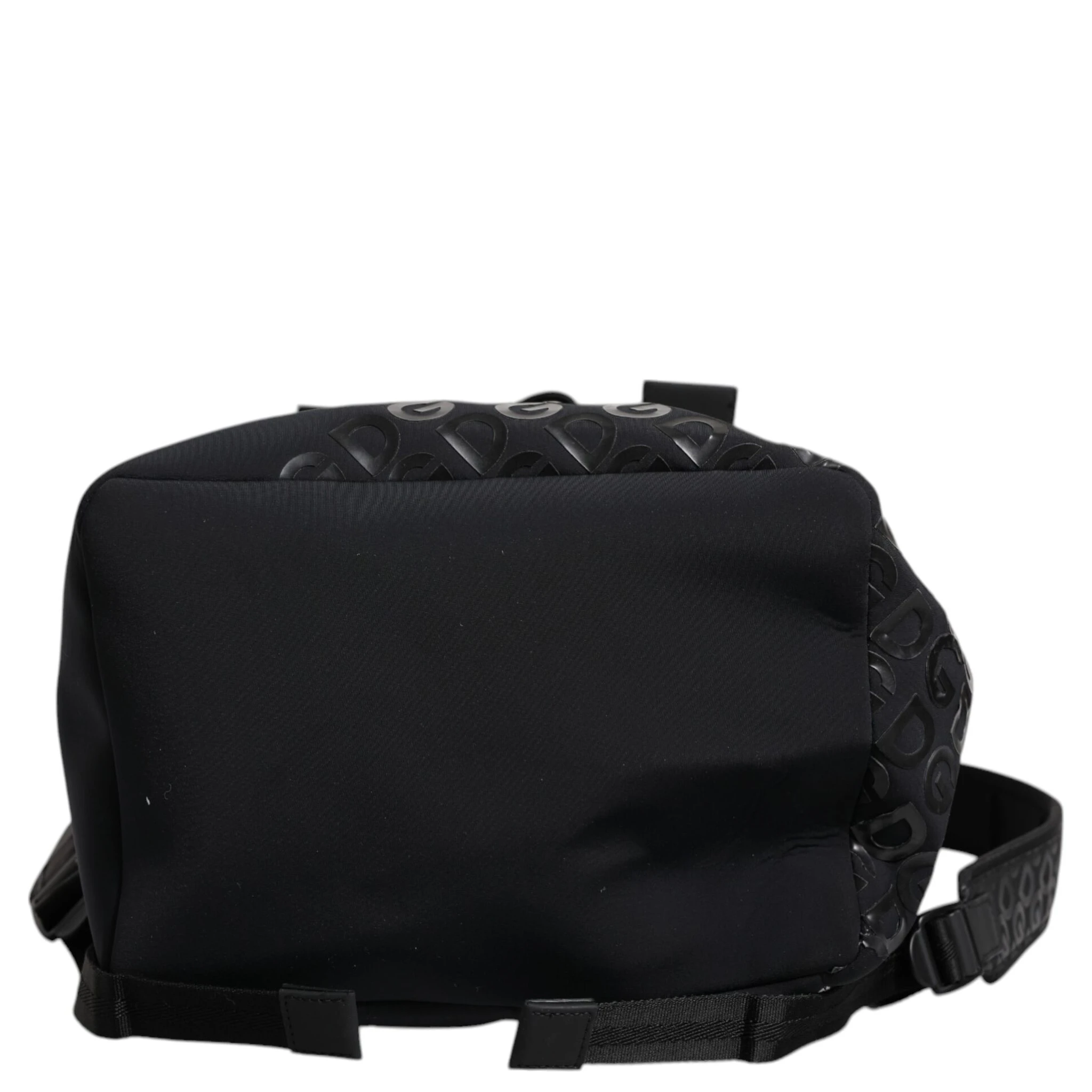Black Neoprene Nylon DG Logo School Backpack Bag