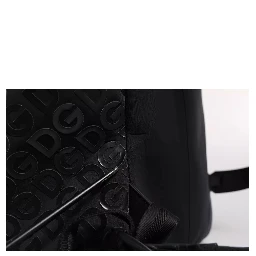 Black Neoprene Nylon DG Logo School Backpack Bag