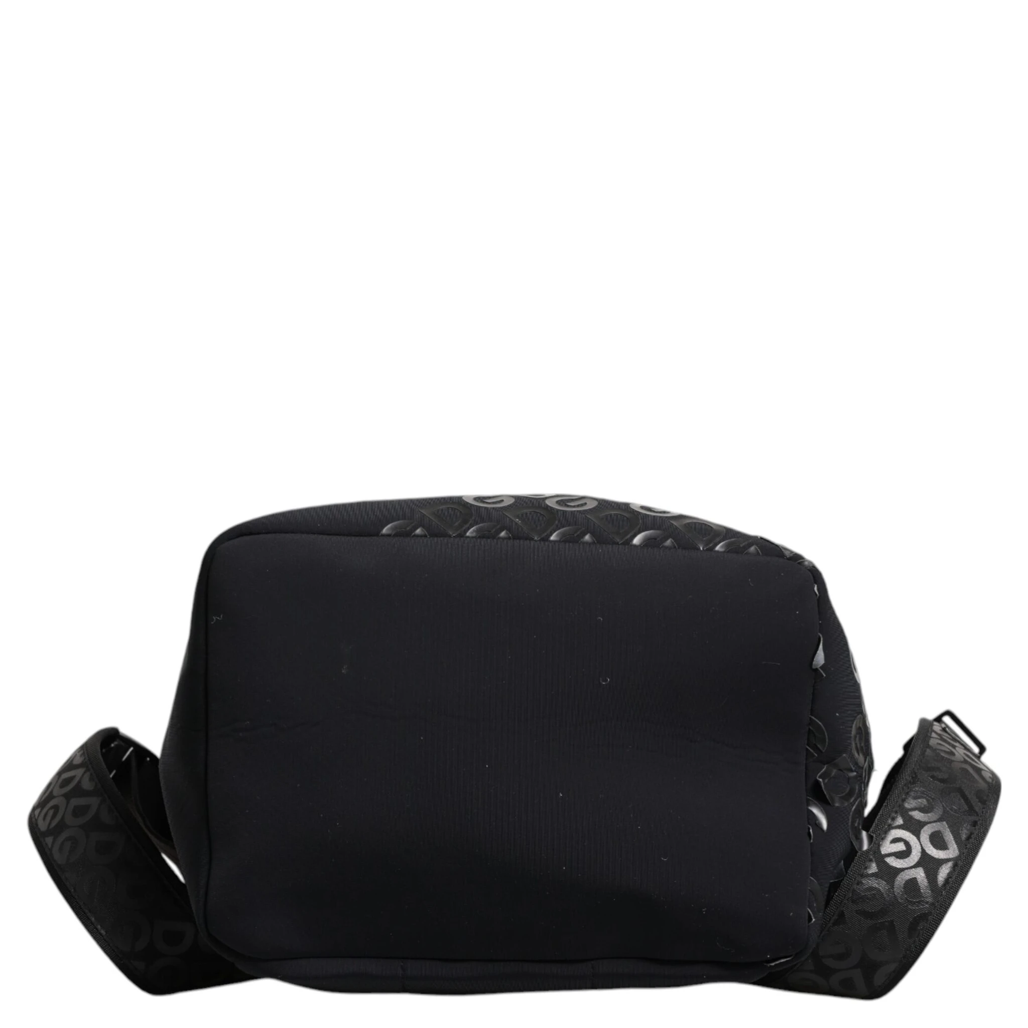 Black Neoprene Nylon DG Logo School Backpack Bag