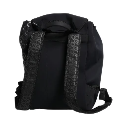 Black Neoprene Nylon DG Logo School Backpack Bag