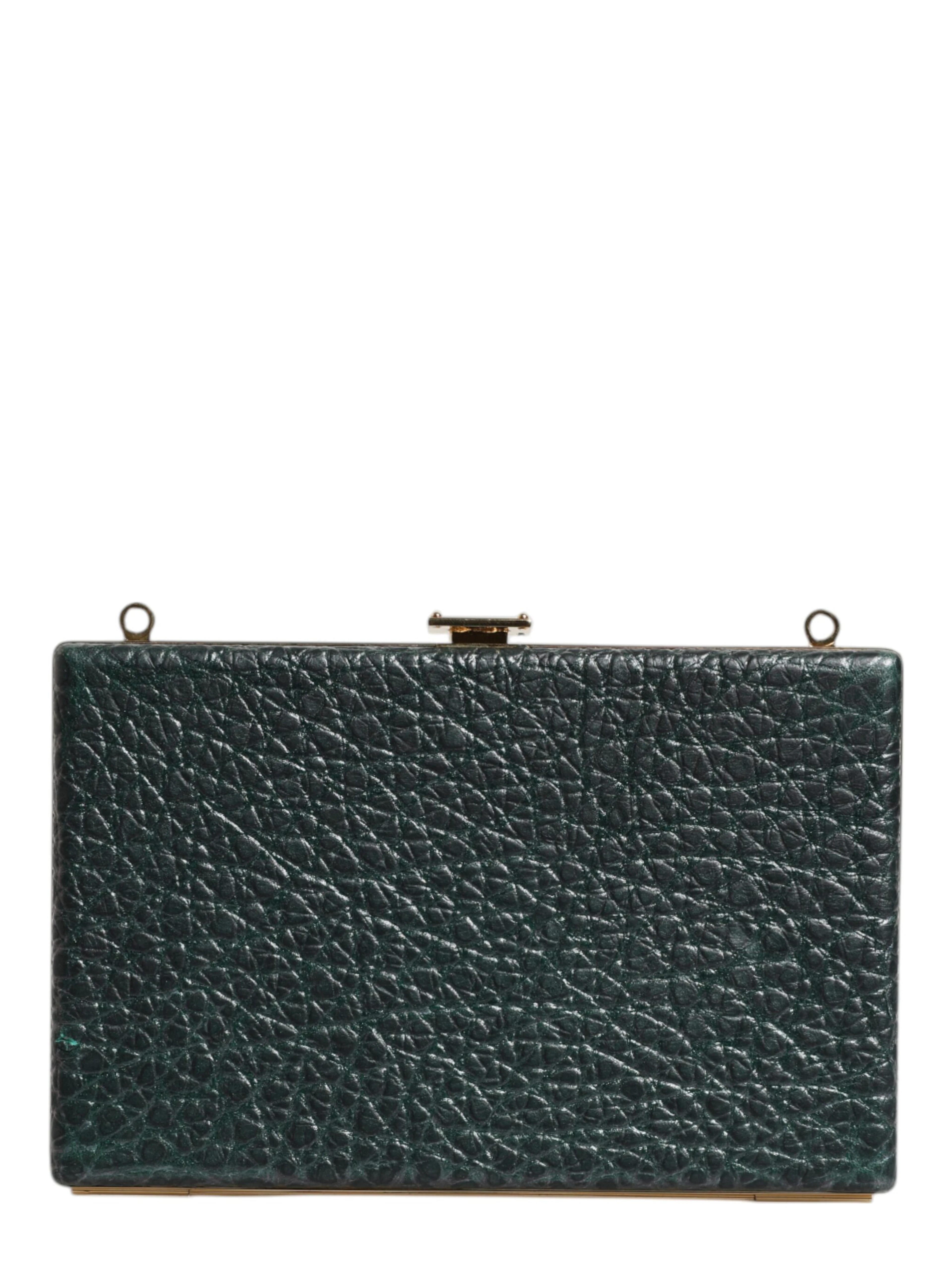 Black Leather Clutch Evening Crossbody Bag