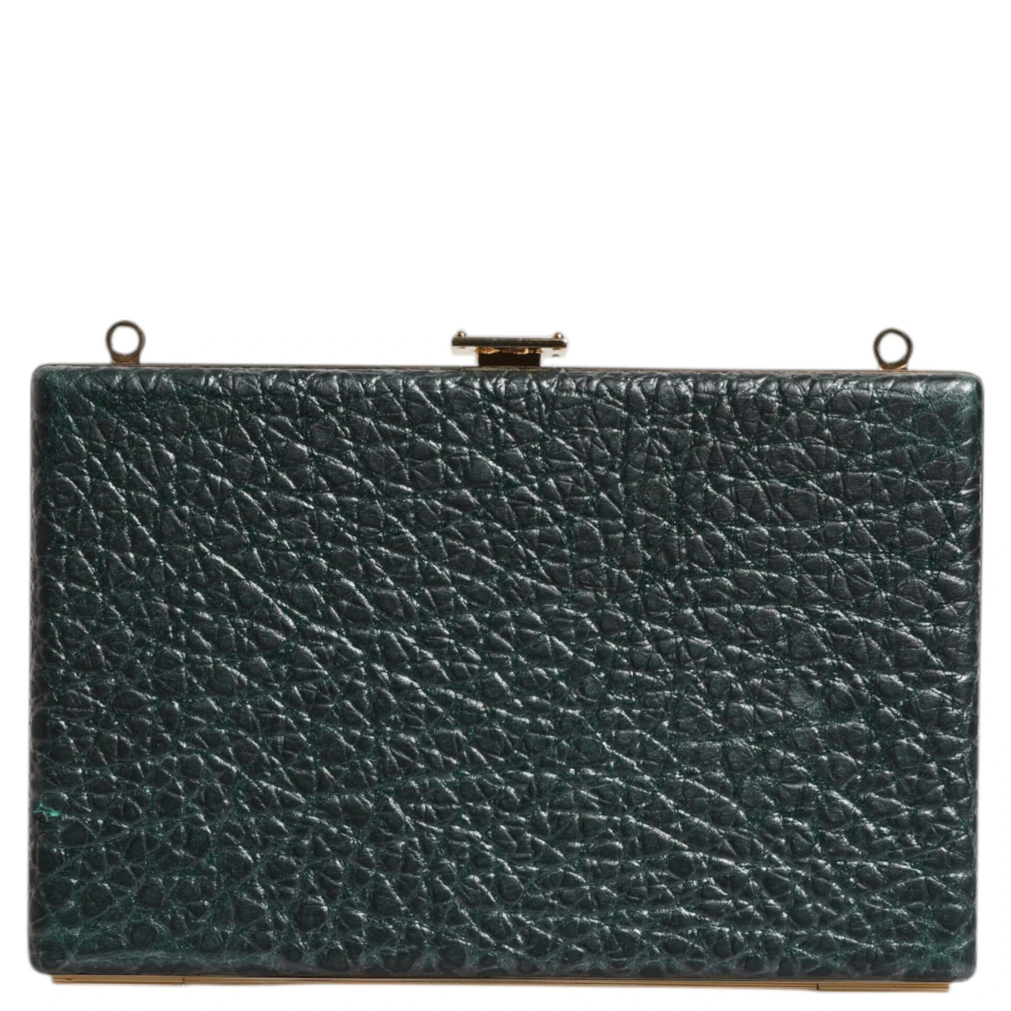 Black Leather Clutch Evening Crossbody Bag