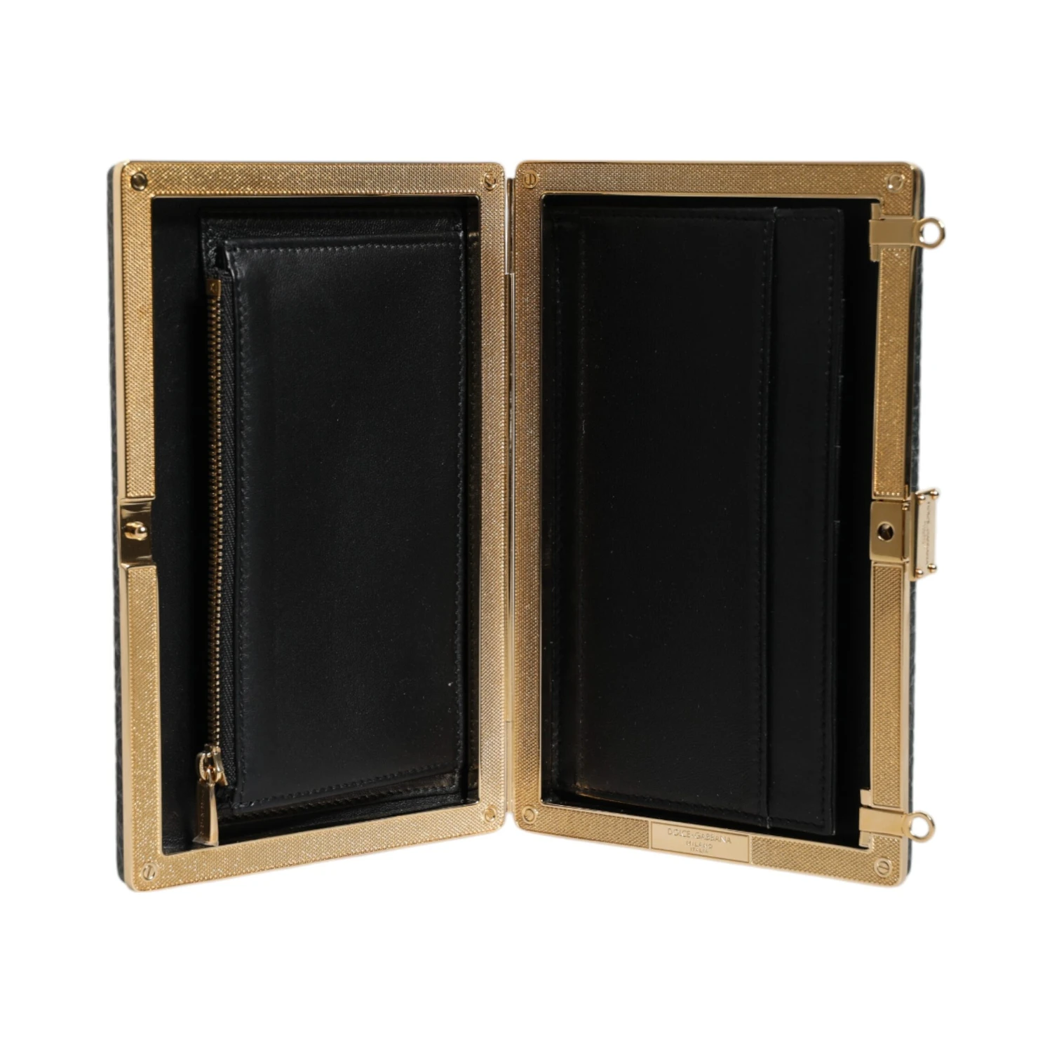 Black Leather Clutch Evening Crossbody Bag