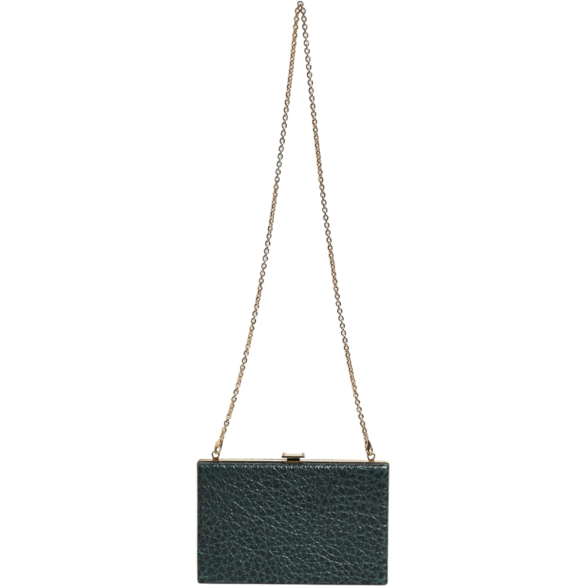 Black Leather Clutch Evening Crossbody Bag