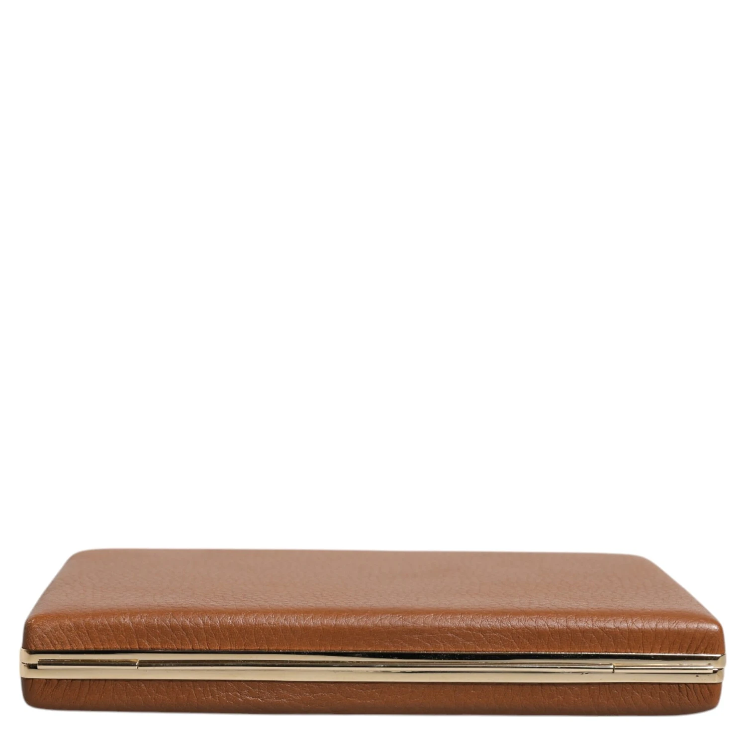 Brown Leather Clutch Evening Crossbody Bag