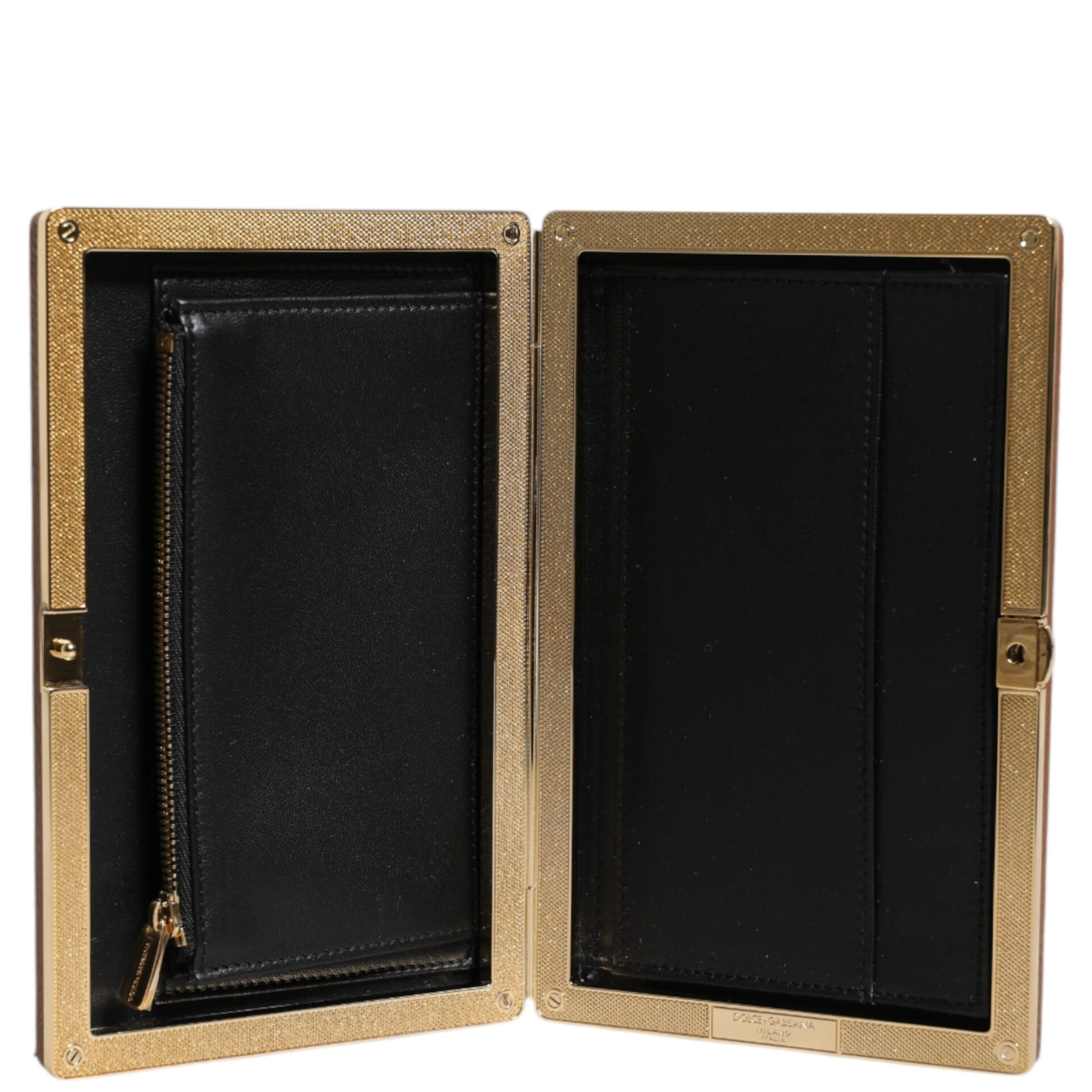 Brown Leather Clutch Evening Crossbody Bag