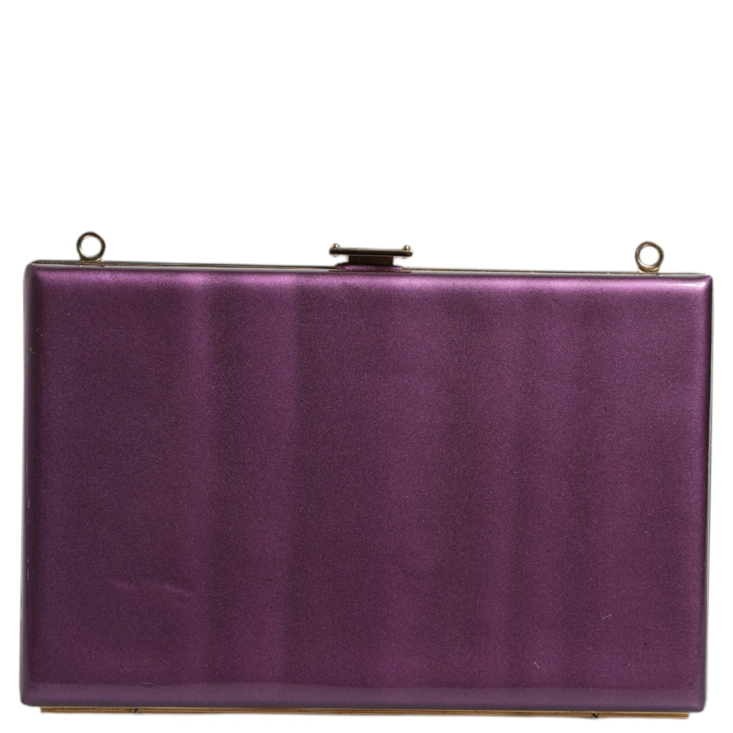 Purple Leather Clutch Evening Crossbody Bag