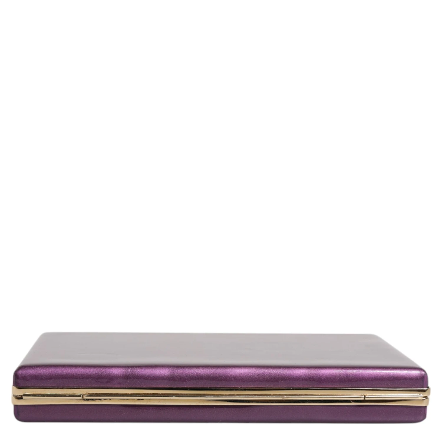 Purple Leather Clutch Evening Crossbody Bag