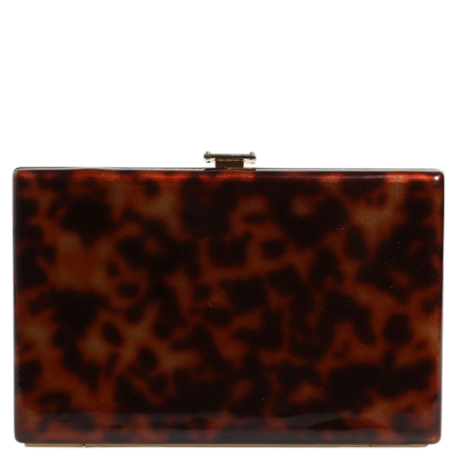 Brown Leather Clutch Evening Crossbody Bag