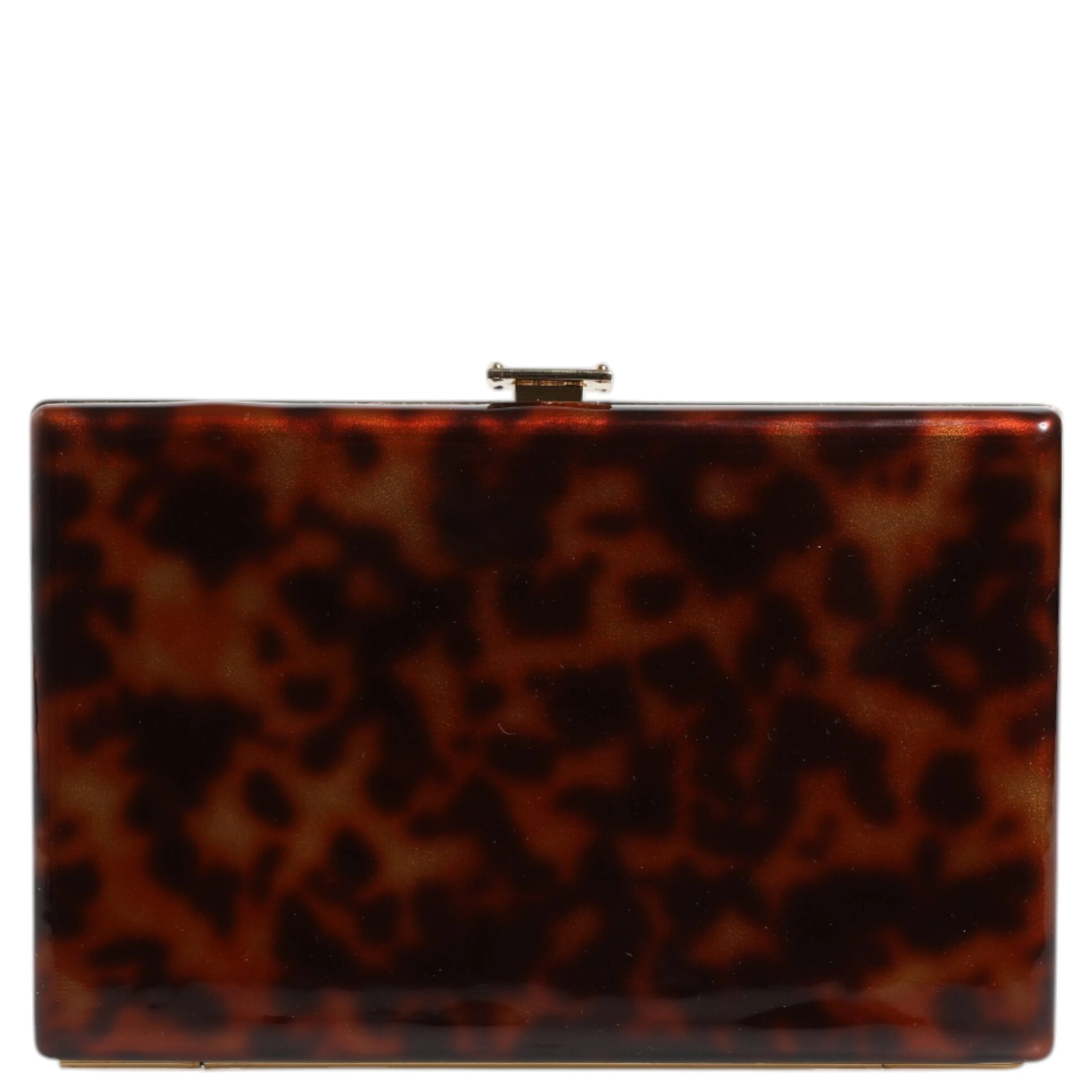 Brown Leather Clutch Evening Crossbody Bag