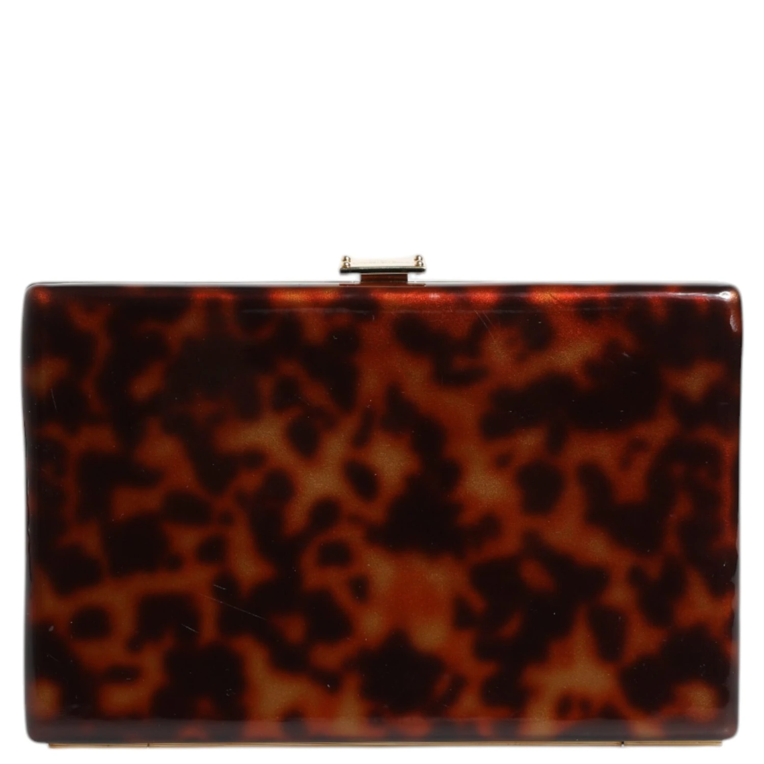 Brown Leather Clutch Evening Crossbody Bag