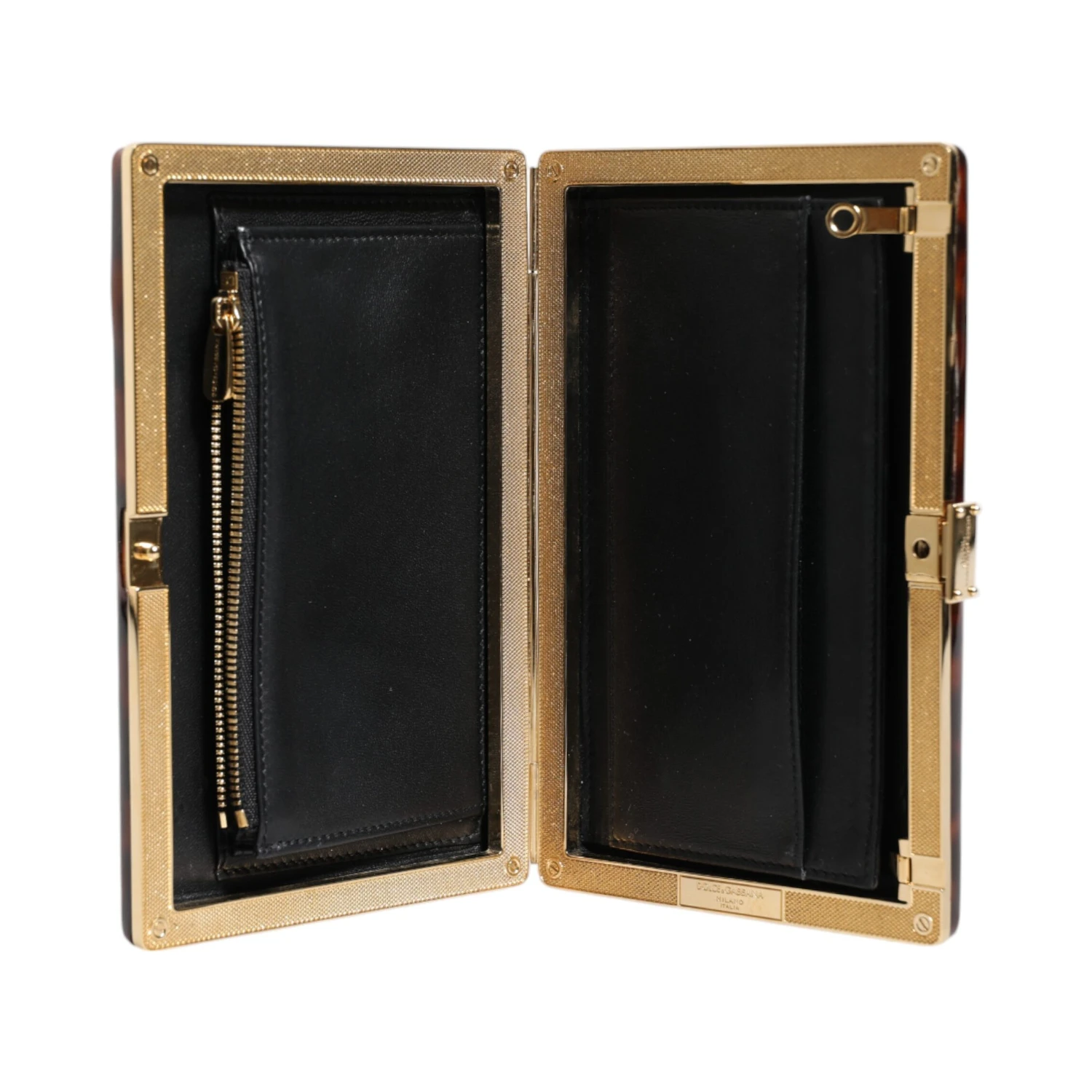 Brown Leather Clutch Evening Crossbody Bag