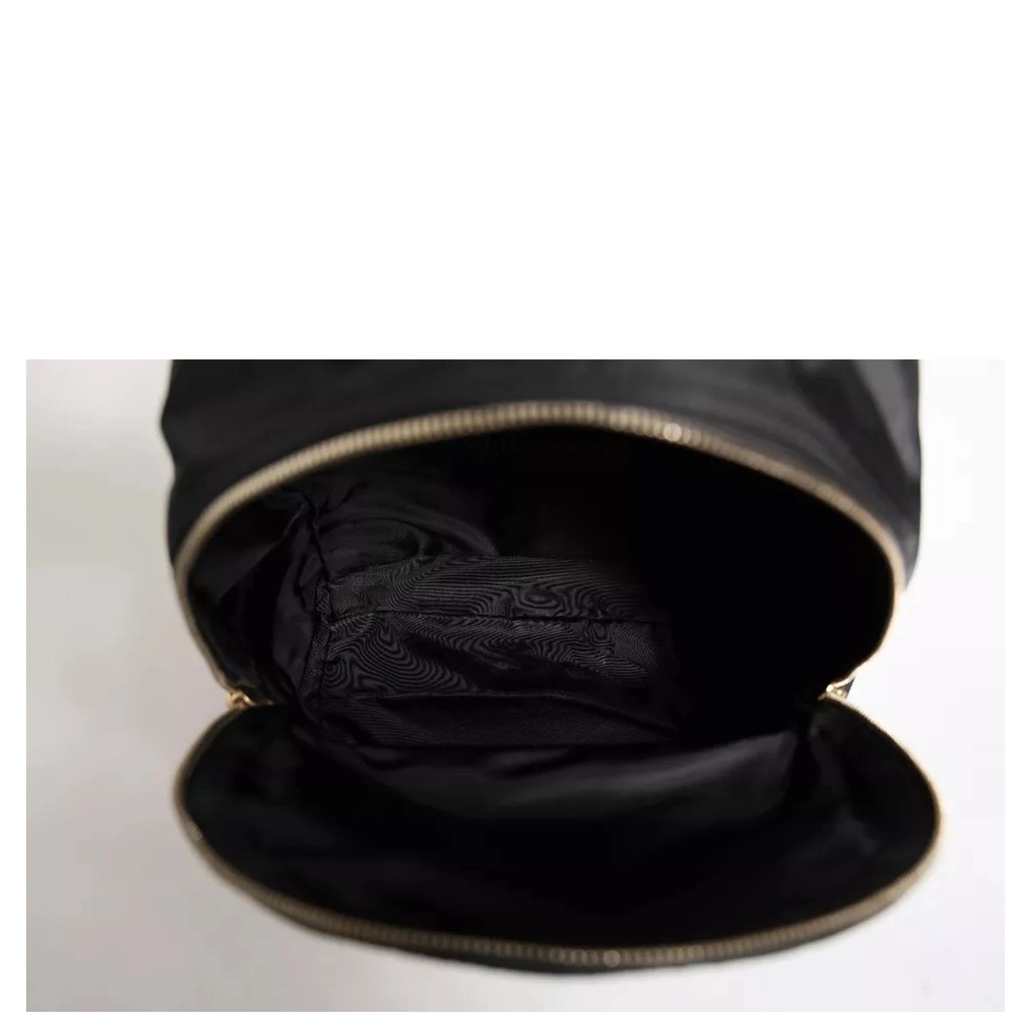 Black Nylon #DGFAMILY VULCANO Embellished Backpack Bag