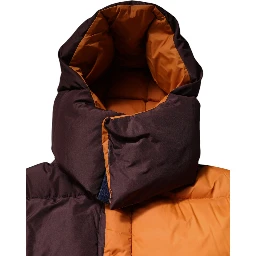 Multicolor Quilted Hooded Puffer Jacket