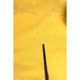 Yellow Logo Full Zip Hooded Sweatshirt Sweater