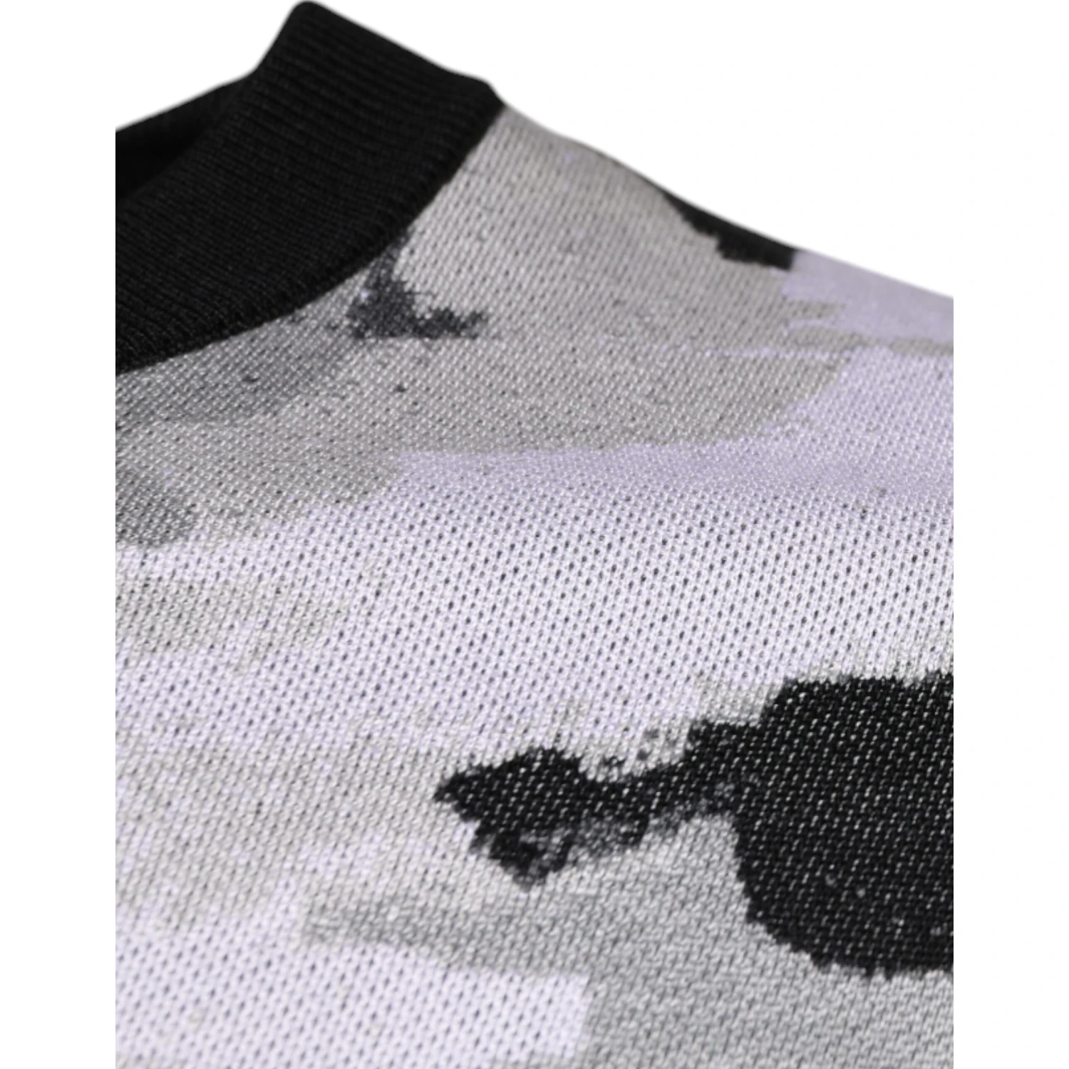 Multicolor Camouflage Crew Neck Men Pullover Sweater