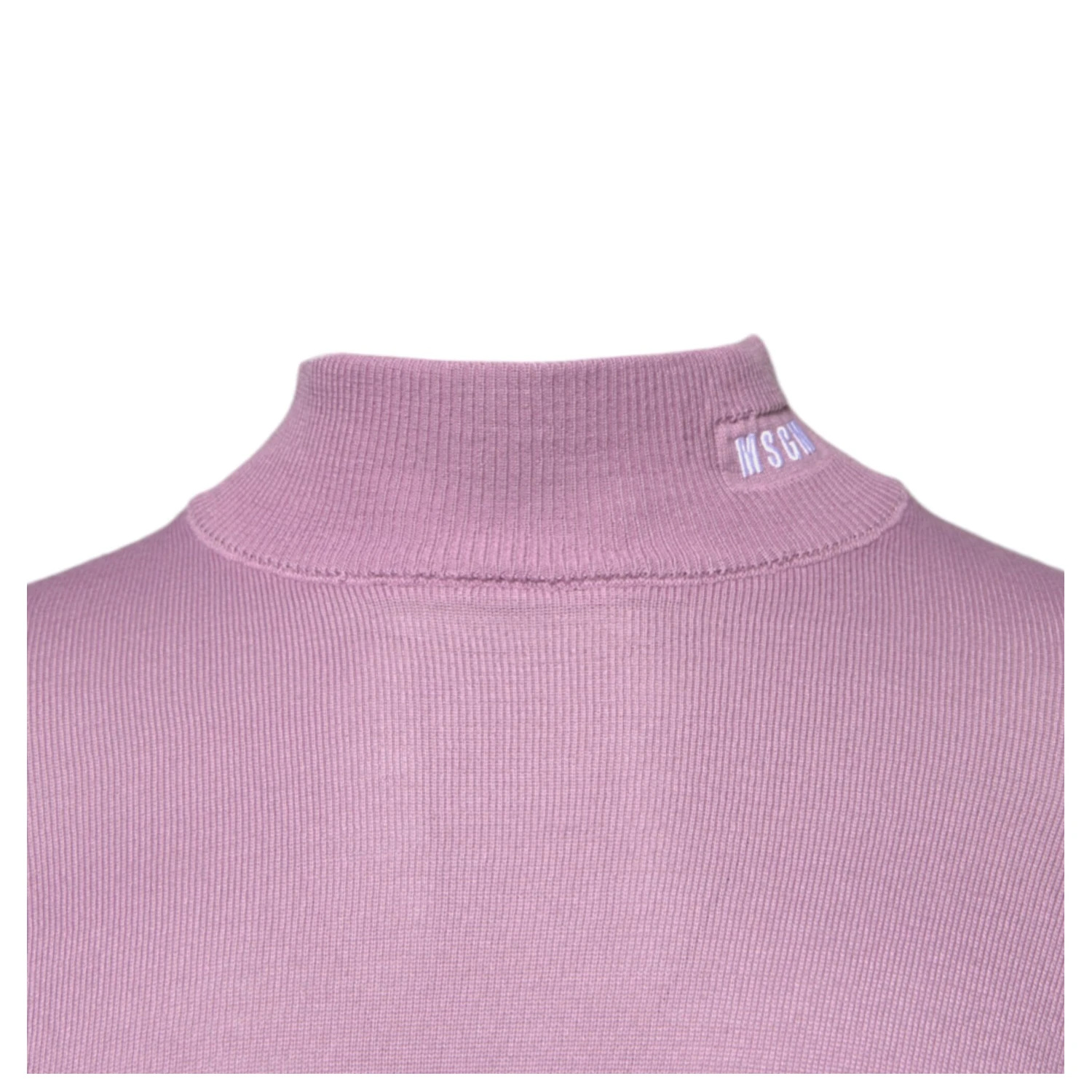 Purple Wool Knit Turtle Neck Long Sleeve Pullover Sweater