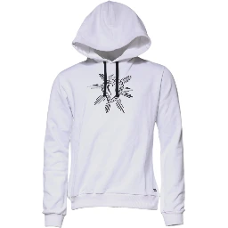 White Sacred Heart Hooded Sweatshirt Sweater