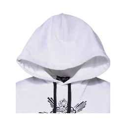 White Sacred Heart Hooded Sweatshirt Sweater