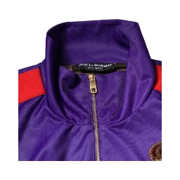 Purple Year Of The Pig Full Zip Bomber Sweater