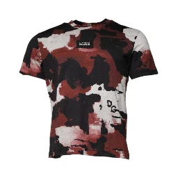 Multicolor Camouflage Crew Neck T-shirt