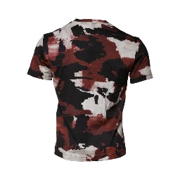 Multicolor Camouflage Crew Neck T-shirt