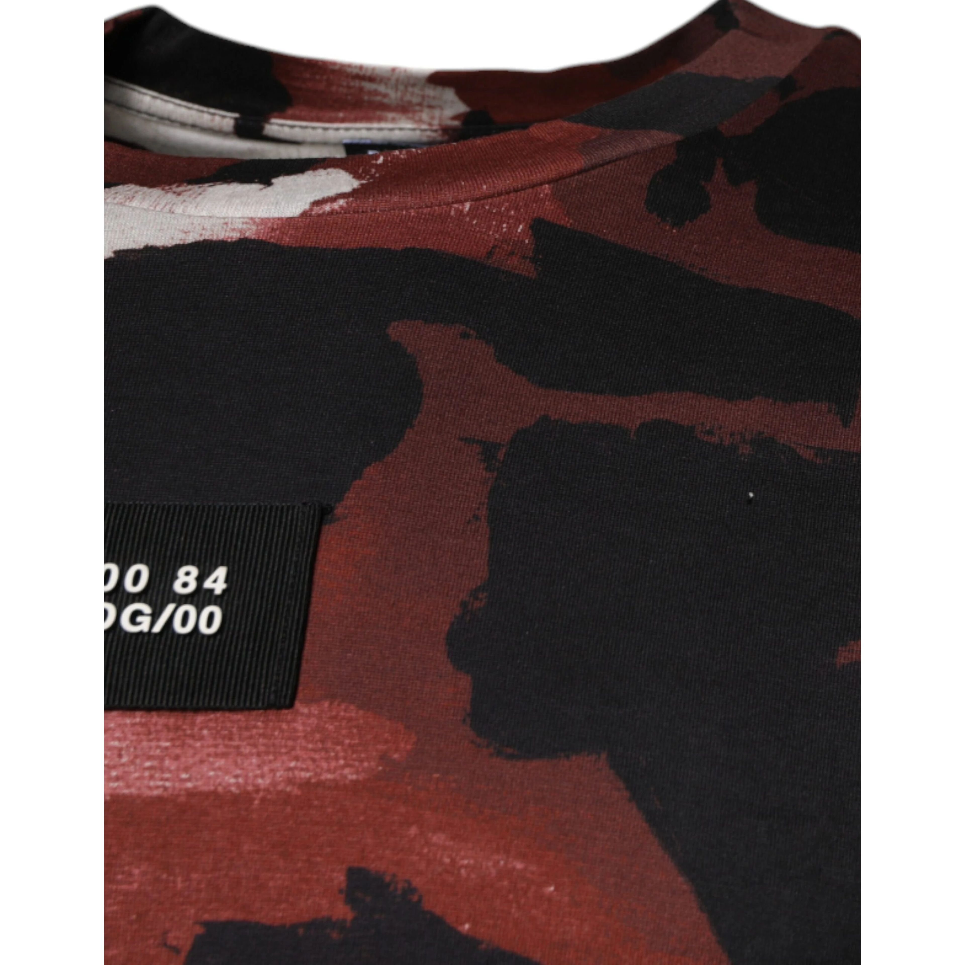Multicolor Camouflage Crew Neck T-shirt