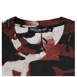Multicolor Camouflage Crew Neck T-shirt