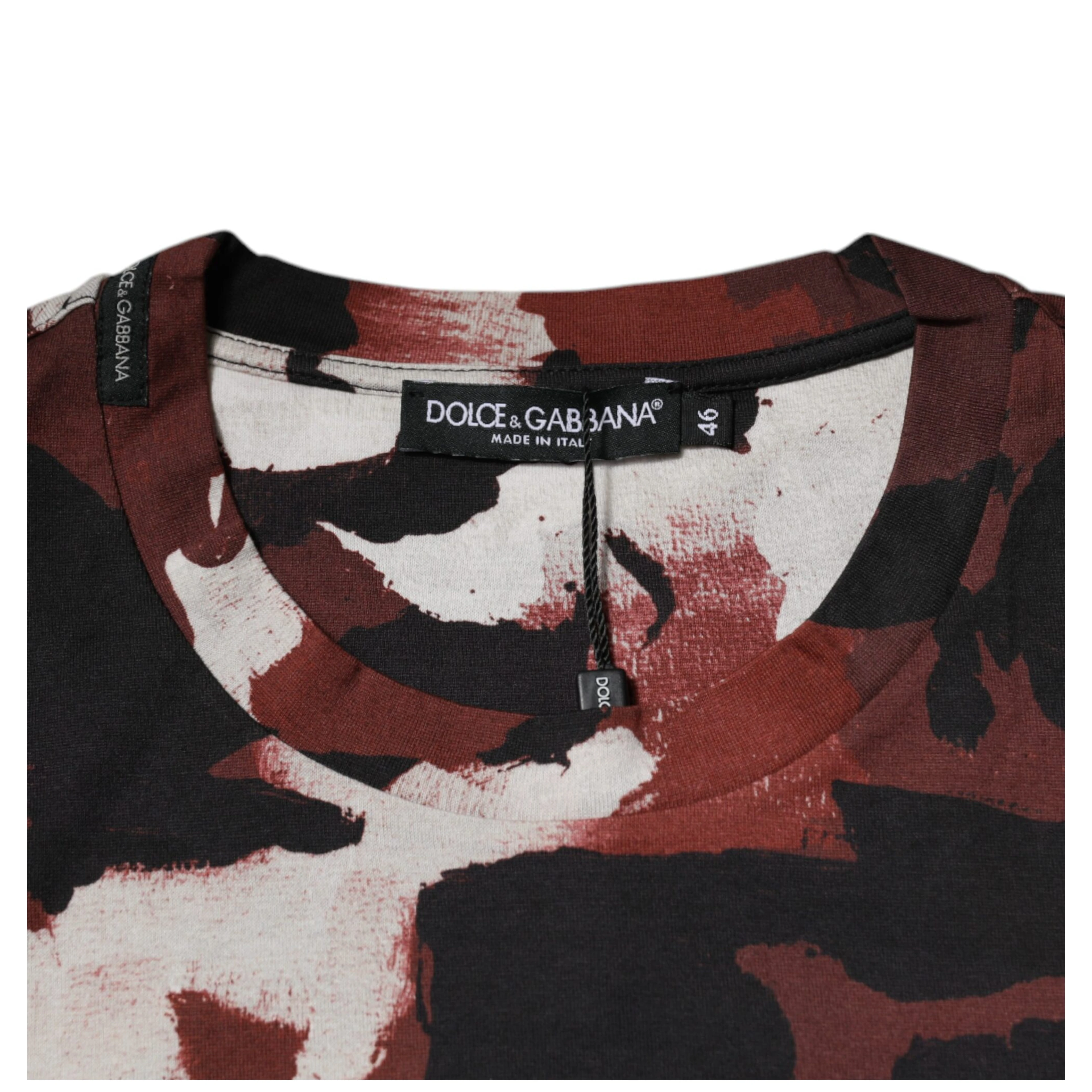 Multicolor Camouflage Crew Neck T-shirt