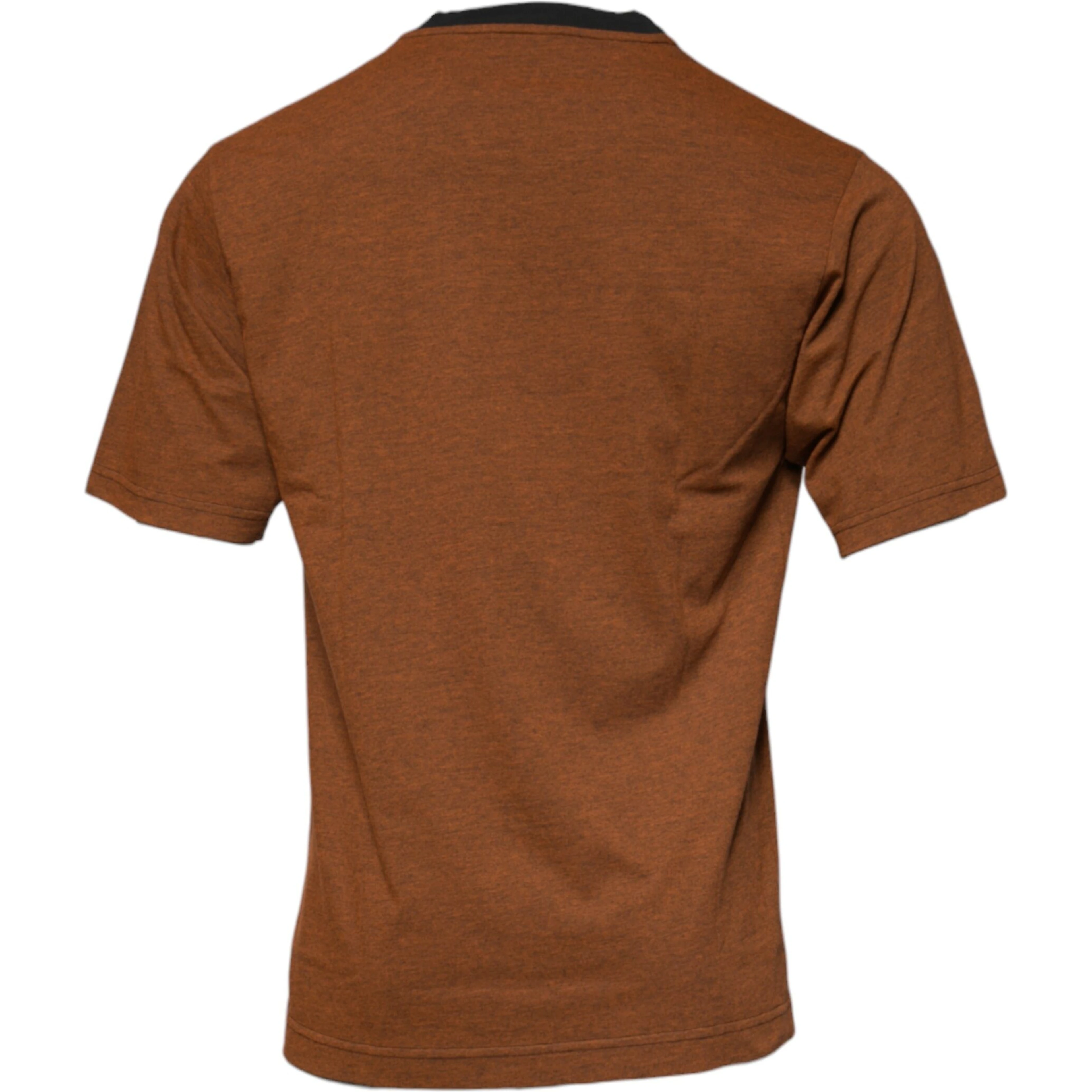 Brown DG Logo Polyester Crew Neck T-shirt