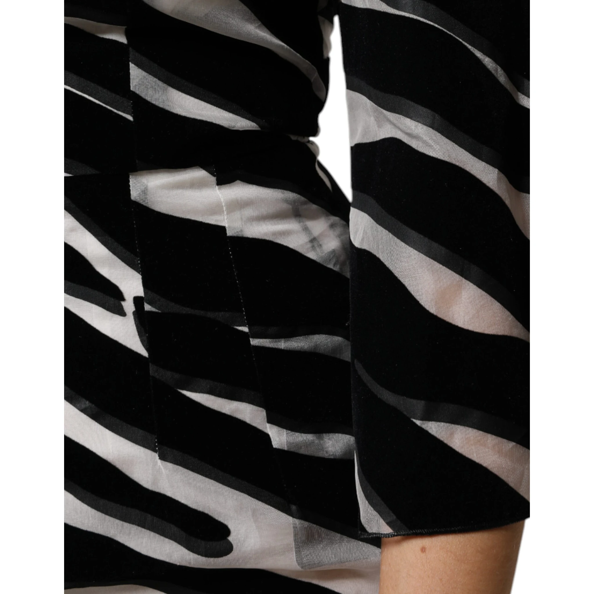 Black White Zebra A-line Sheath Mini Dress