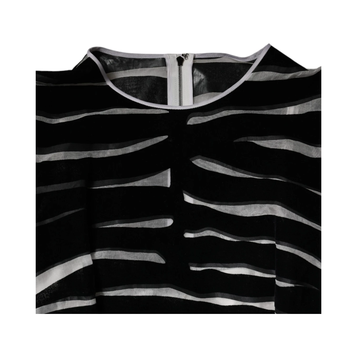 Black White Zebra A-line Sheath Mini Dress