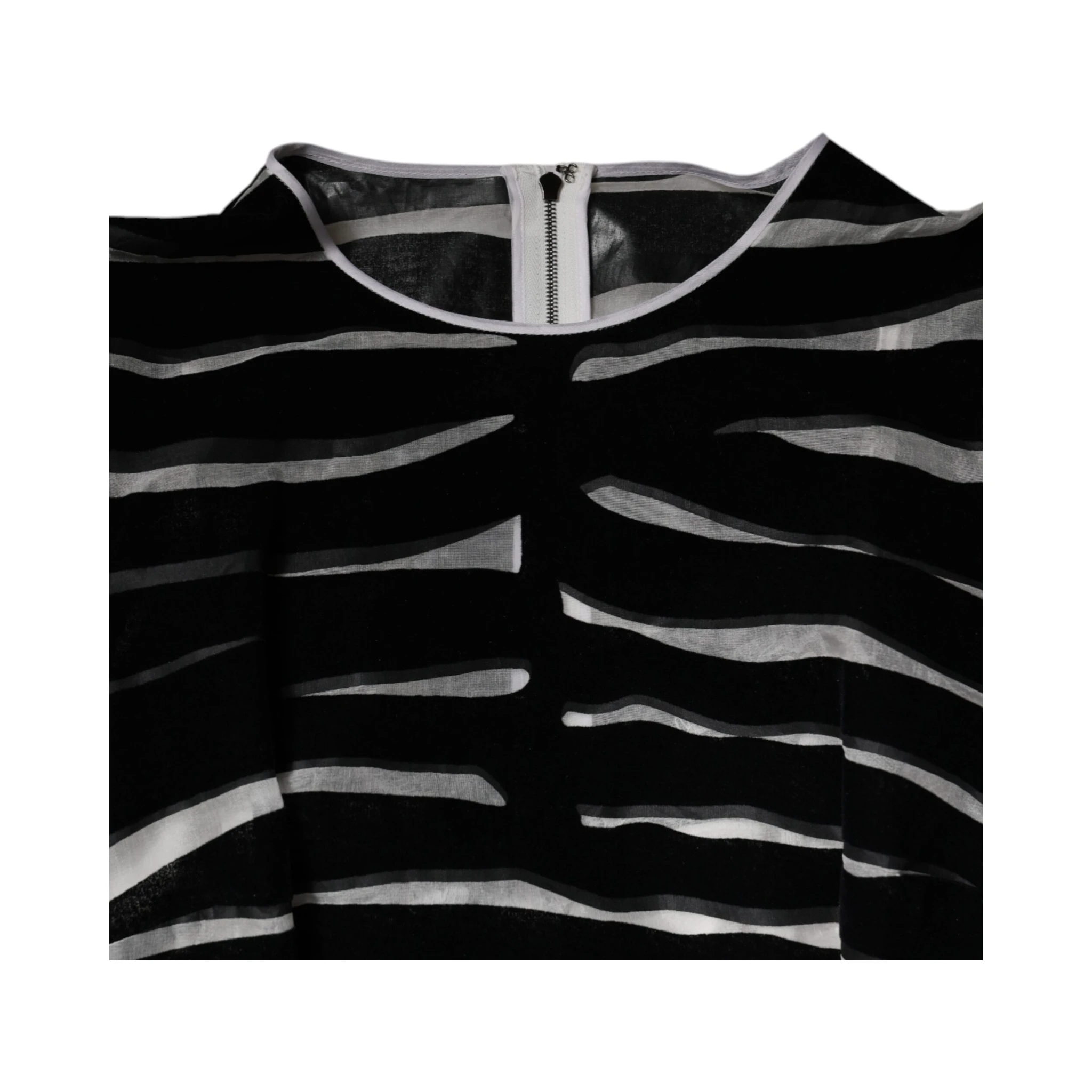 Black White Zebra A-line Sheath Mini Dress