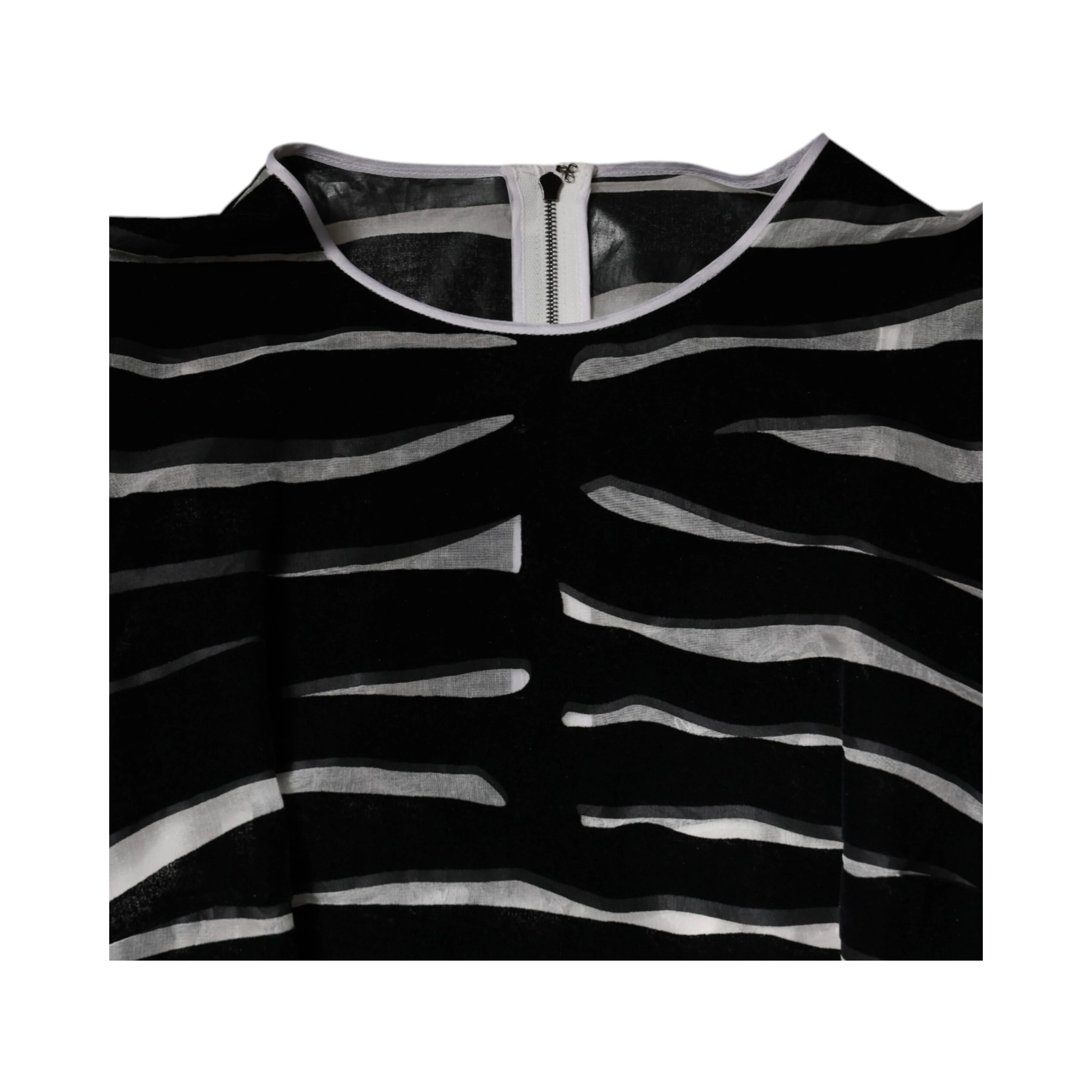Black White Zebra A-line Sheath Mini Dress