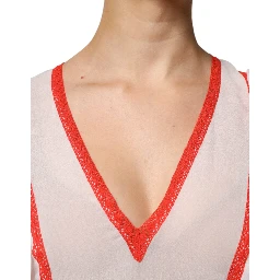 White Viscose Ruffle Sleeves A-line Pleated Mini Dress