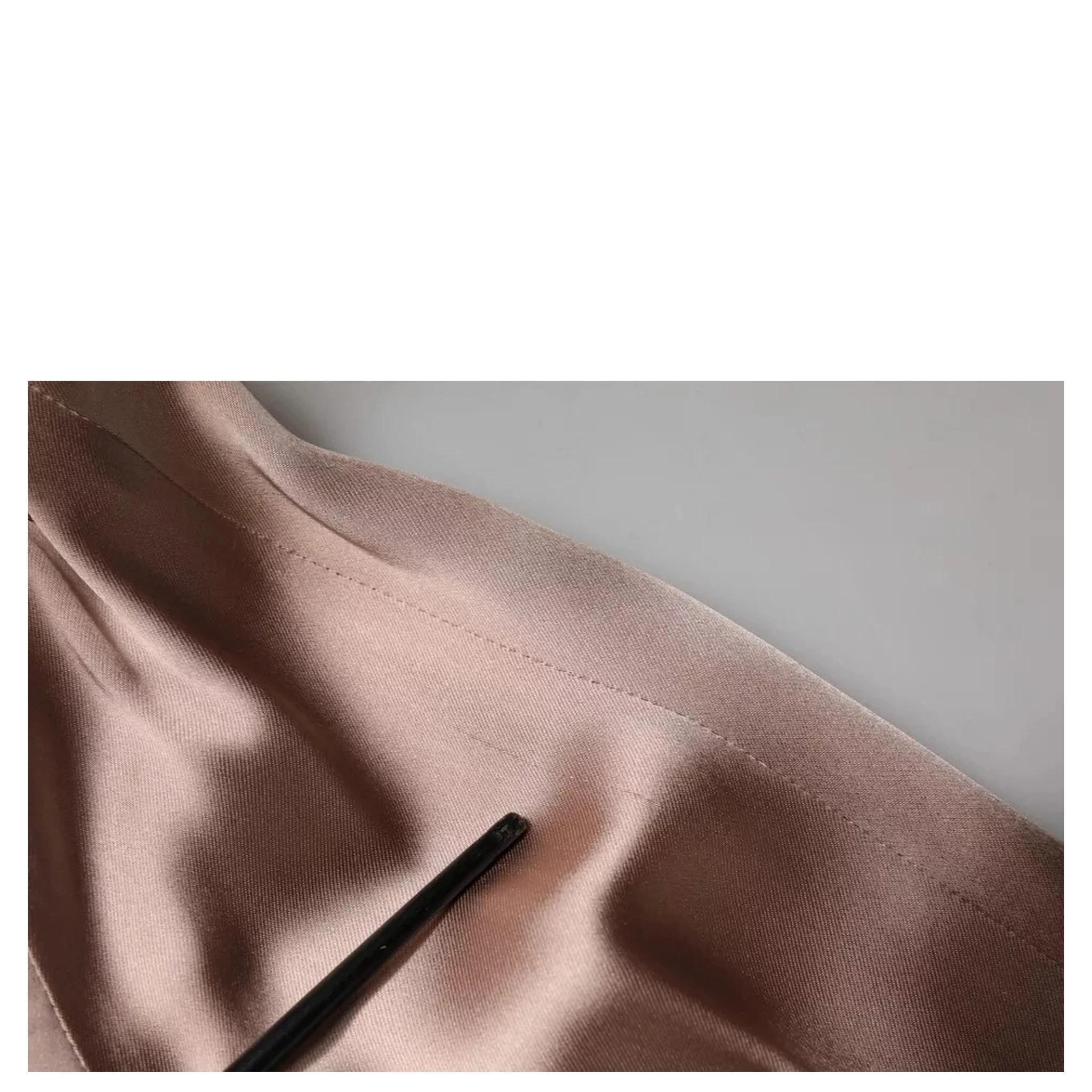 Pink Satin Long Sleeves Sheath Wrap Mini Dress