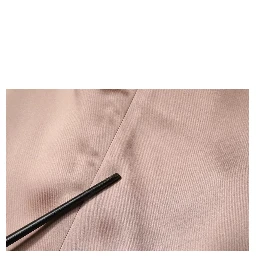 Pink Satin Long Sleeves Sheath Wrap Mini Dress