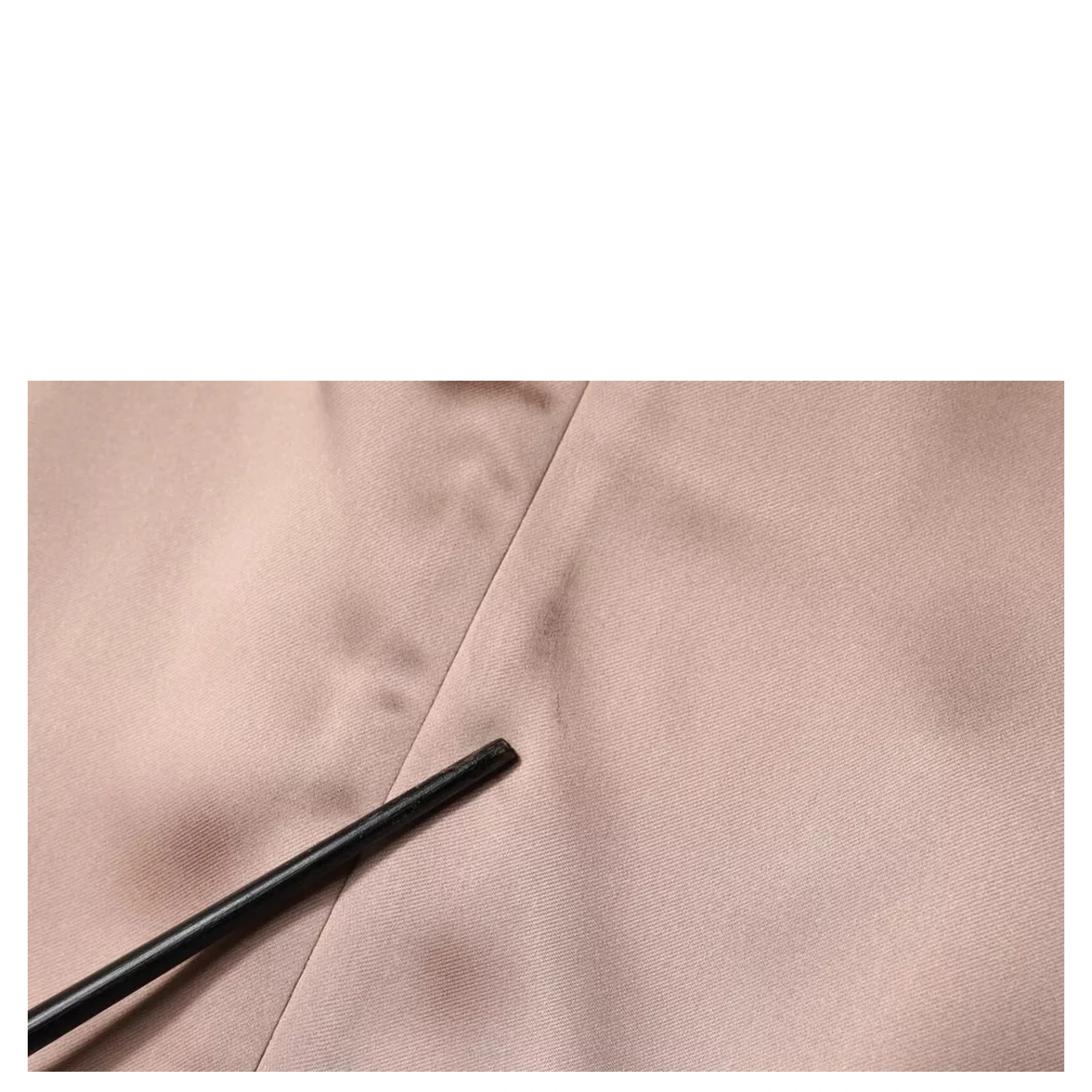 Pink Satin Long Sleeves Sheath Wrap Mini Dress