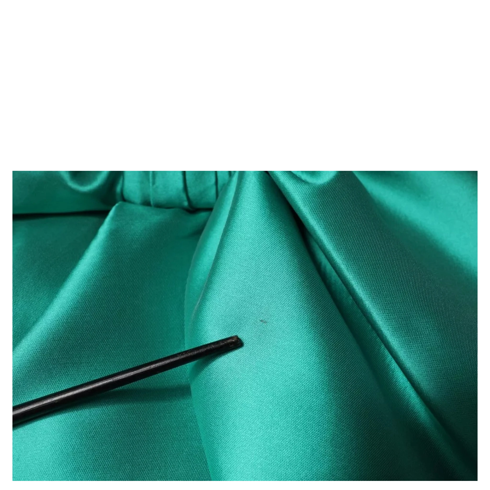 Green Satin Polyester Sleeveless V-neck Layered Dress