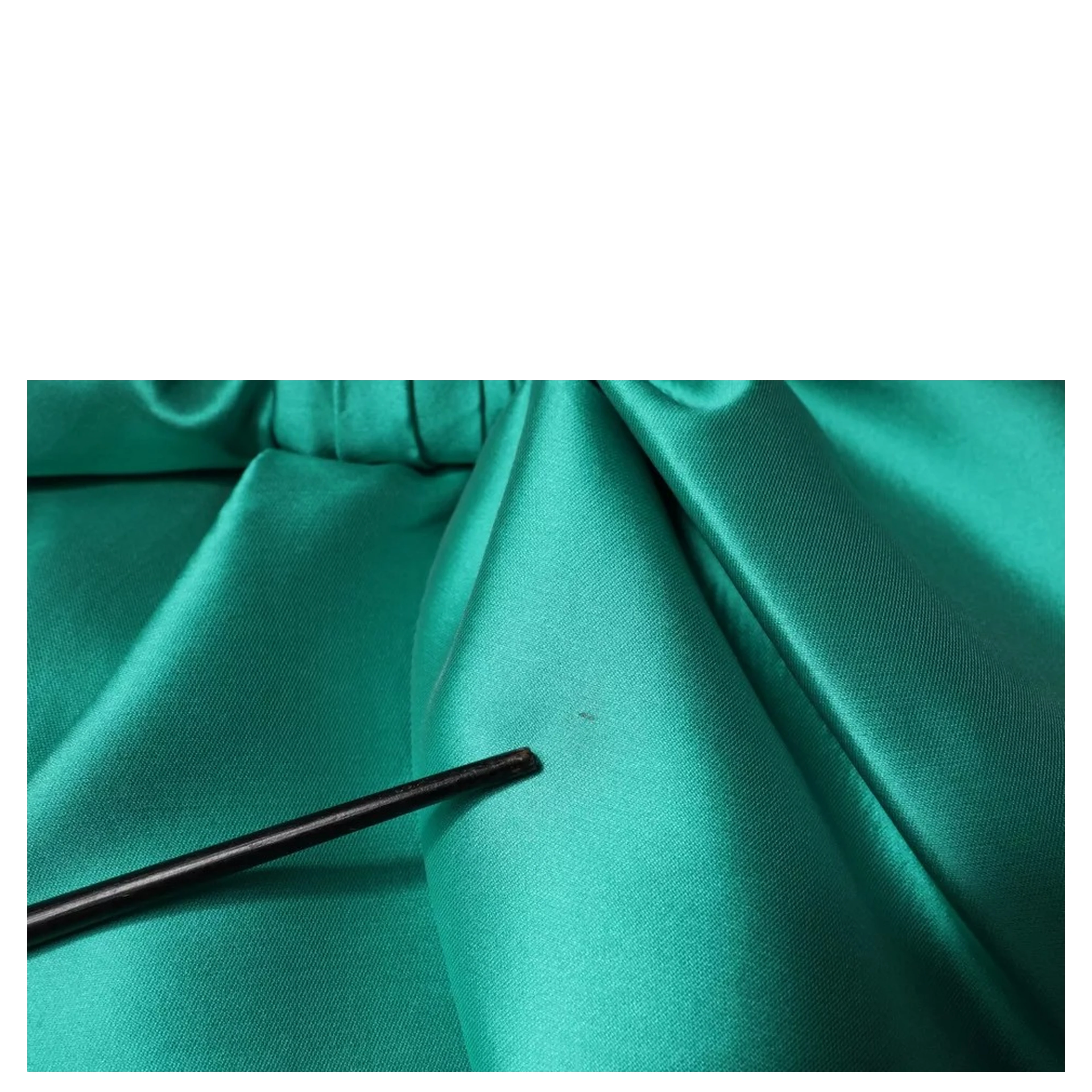 Green Satin Polyester Sleeveless V-neck Layered Dress