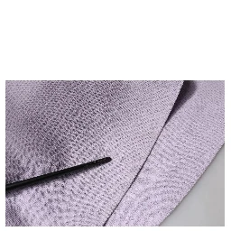 Purple Short Sleeves Floral Lace Trim A-line Midi Dress