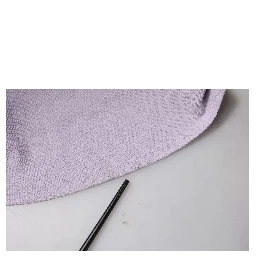 Purple Short Sleeves Floral Lace Trim A-line Midi Dress