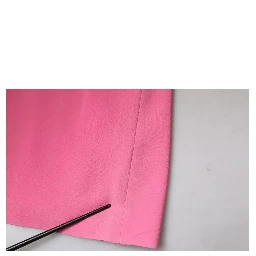 Pink Viscose Short Sleeves Backless Sheath Mini Dress