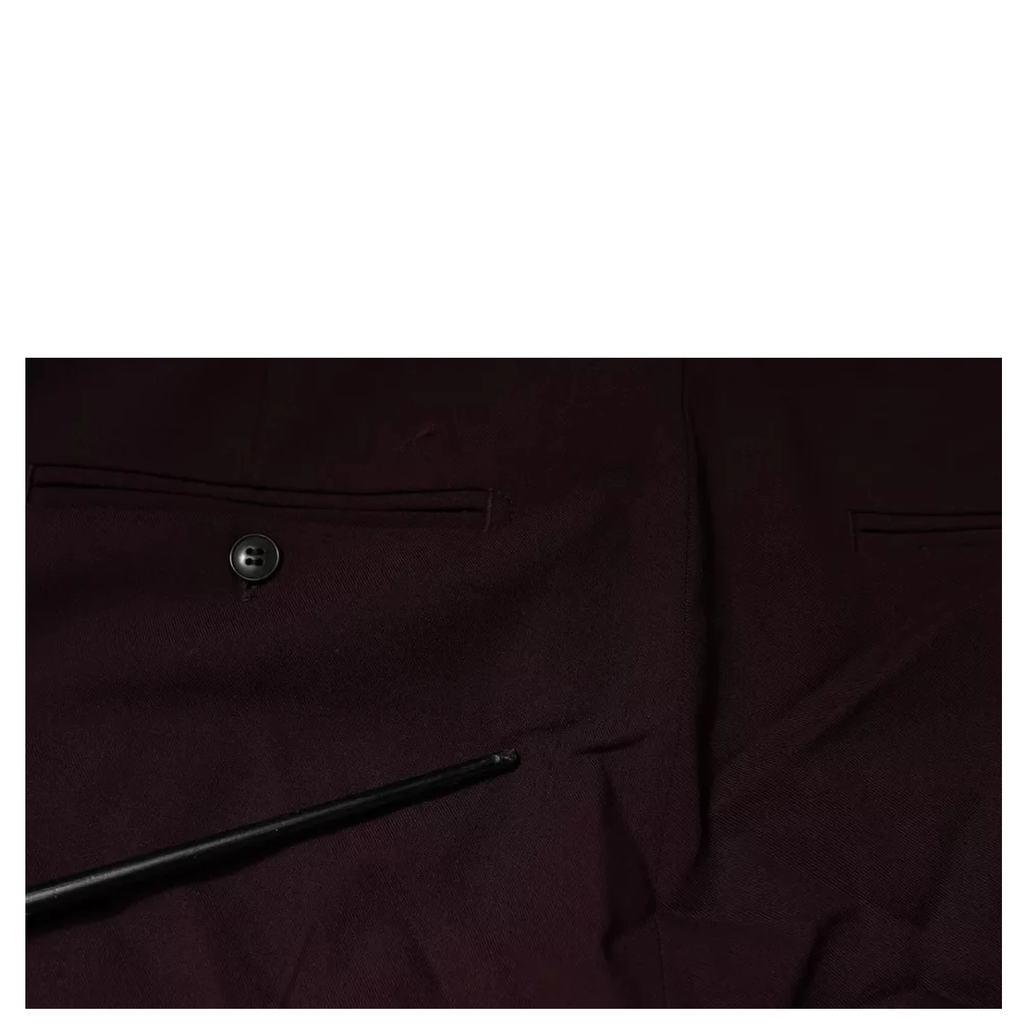 Maroon Mid Waist Tapered Skinny Dress Pants