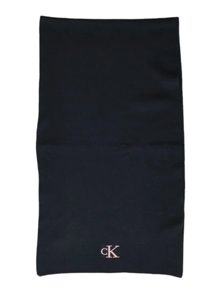 Black Recycled Polyester Scarf