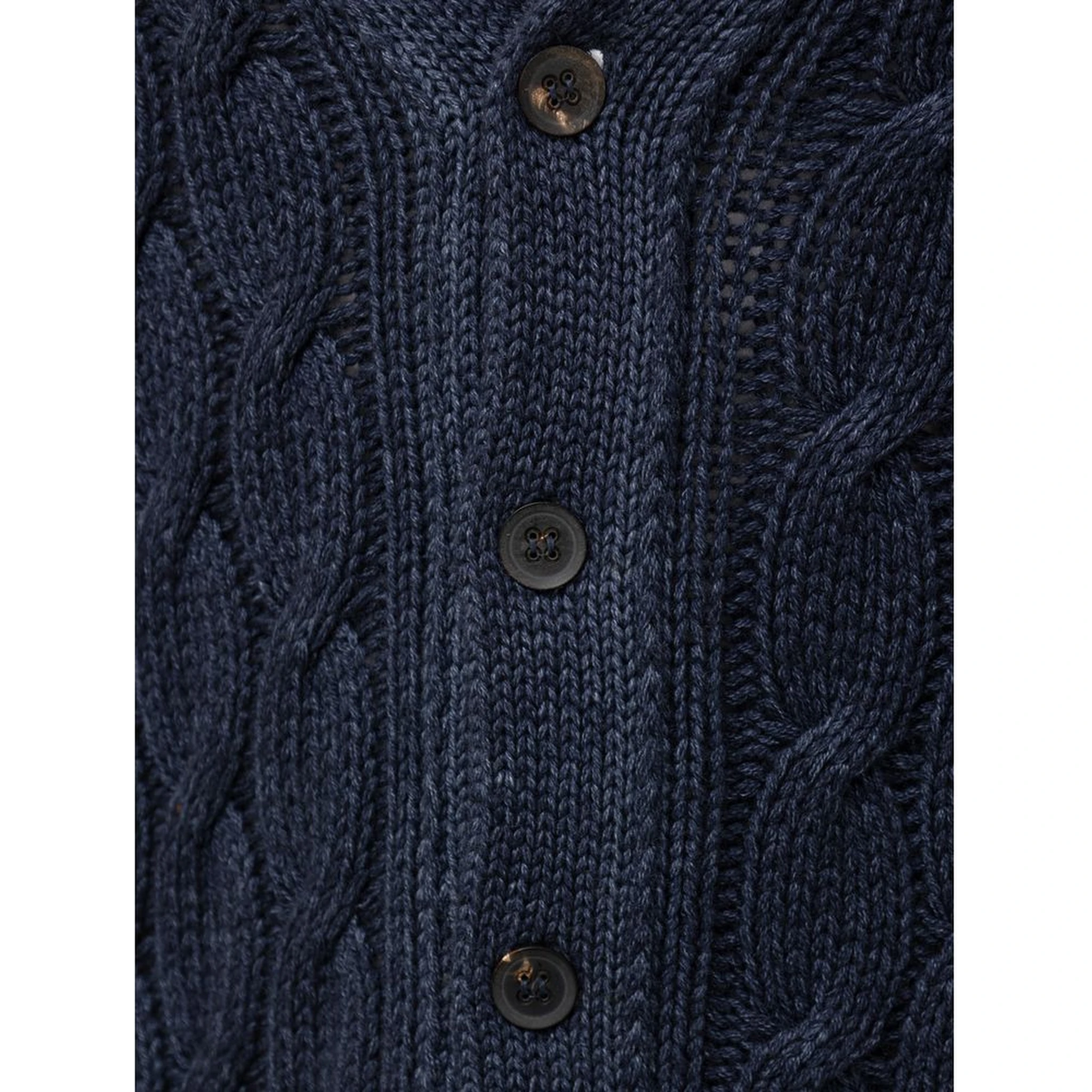 Blue Cashmere Cardigan