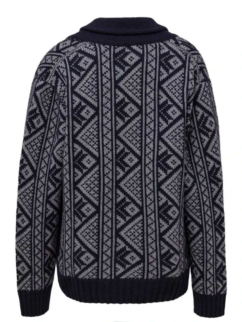 Bicolor Cashmere Cardigan